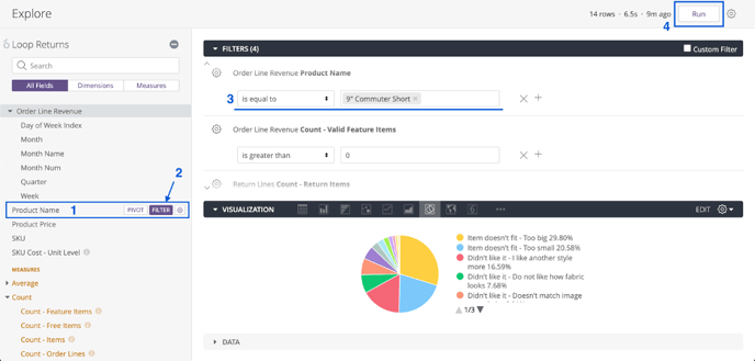 Create New Output from Returns Data -Run