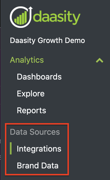 App Navigation - Data Sources