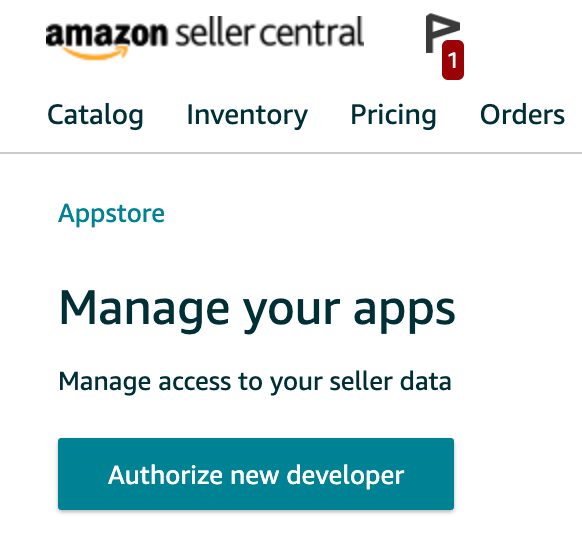 Adding Data Sources for New Professional Accounts - Amazon