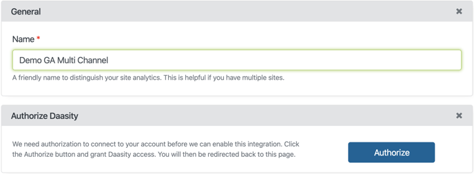 Google Analytics First Click Setup - Account