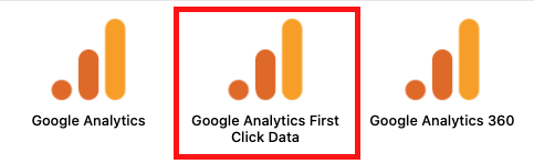 Google Analytics First Click Setup - Data