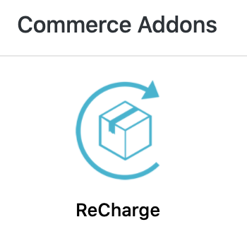 Adding ReCharge Integration - Add ons