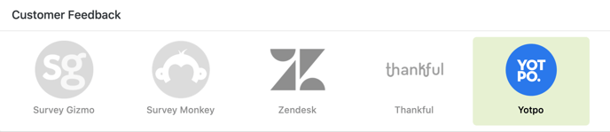 Yotpo Setup - Select